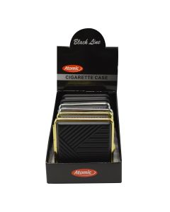 Zigaretten Etui Metall KS - PU Black Line