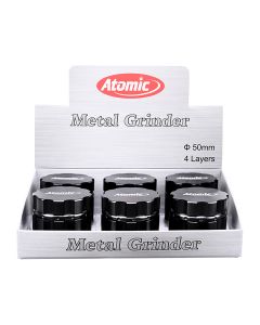 Alu Grinder &oslash;50mm, 4 Teile Schwarz & Dark Gun sortiert