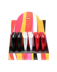 Alu Pfeife mit Standfuss 4-farbig sortiert