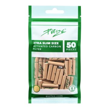 PURIZE Aktivkohlefilter - Xtra Slim Size - Organic - 6mm