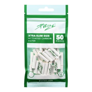 PURIZE Aktivkohlefilter - Xtra Slim Size - Weiss - 6mm