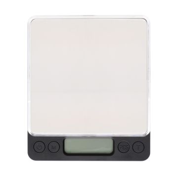 Waage 500g/0,01g Schwarz Batterien Inklusive