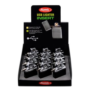 Feuerzeugeinsatz USB 12er Display