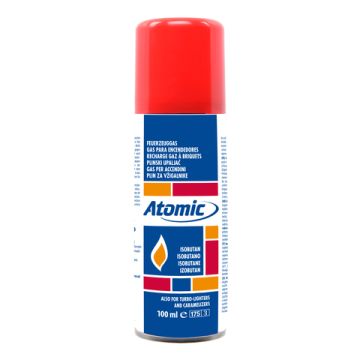 Feuerzeug Gas 100ml Isobutan Weißblech DE/ES/FR/HR/IT/SI