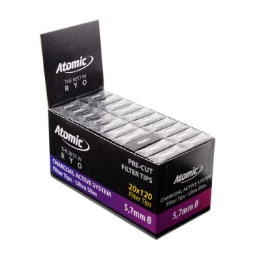 Aktivkohle-Filter Extra Slim 5,7x14mm  6x20 Pre-Cut Filter Pro Box 