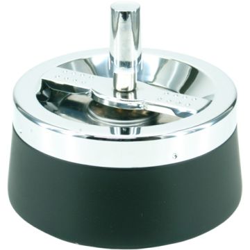 Aschenbecher Schröder Chrom / Schwarz
