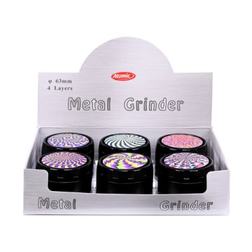 Metall Grinder Spinning 4-teilig ø60 mm 6 Designs sortiert