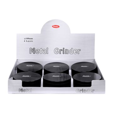 Metall Grinder 4-teilig ø100 mm Schwarz Matt
