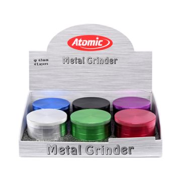 Alu Grinder 4-teilig ø63 mm farblich sortiert 