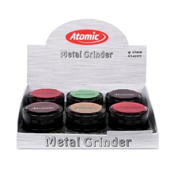Alu Grinder Crystal 4-teilig ø63 mm farblich sortiert 