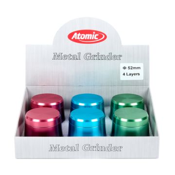 Alu Grinder 4-teilig ø50 mm 3-farbig sortiert 