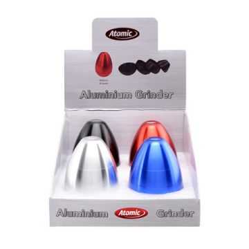 Alu Grinder "Ei" 4-teilig ø 58mm 4-farbig sortiert