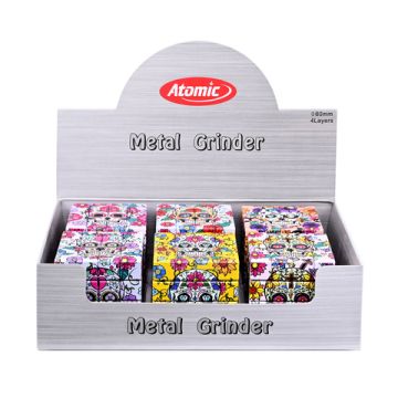 Metall  Grinder Würfel La Catrina 4-teilig  ø45mm verschiedene Design