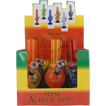 Mini Bong 16 cm farblich sortiert