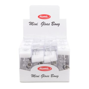 Mini Glas Bong 13cm 4 Modelle Transparent sortiert