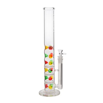 Glas Eis Bong Candy 45cm 3 x Percolator 