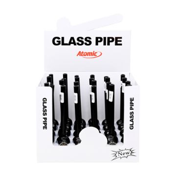 Tabakpfeife 8-Ball Glas Schwarz