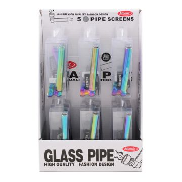 Mini Glaspfeife Rainbow EVP in einer PVC Box inkl. Ersatzsiebe
