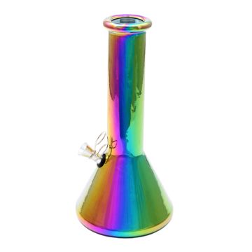 Glas Bong Rainbow + Alubowl  25 cm  5mm dick