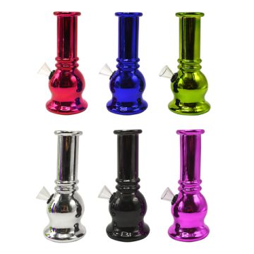 Glas Bong 16cm Kugel ø 40mm Metallic sortiert