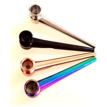 Metallpfeife Metallic 12,5cm 4-farbig sortiert 