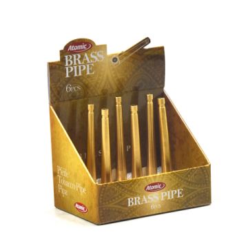 Messing Tabakpfeife  9 cm  2in1 Pfeife und Zigaretten Roller 