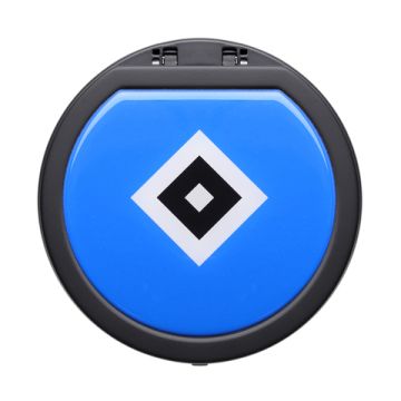 Rauchfrei Aschenbecher HSV schwarz matt mit Doming im Deckel EVP