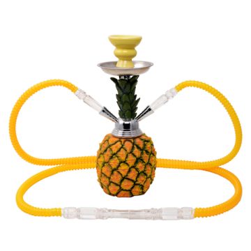 Wasserpfeife 30 cm 2 Schläuche Ananas