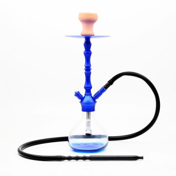 Wasserpfeife 50 cm 1 Schlauch Blau