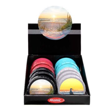 Tin Taschenaschenbecher Click 4 Farben Sortiert Digitaldruck "Sealife"