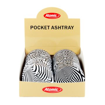 Tin Taschenaschenbecher Black and White Sortiert