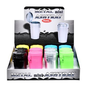 Tin Taschenaschenbecher Trash Can Sortiert