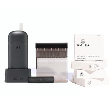 X1 COMPLETE-SET in schwarz inkl. Home Filling System, 4x 16 Flowersticks