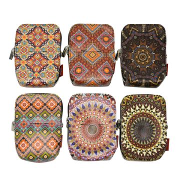 Zigaretten Beutel Zip PU Mandala Designs