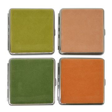 Zigaretten Etui Metall KS - PU Natural Alcantara Designs