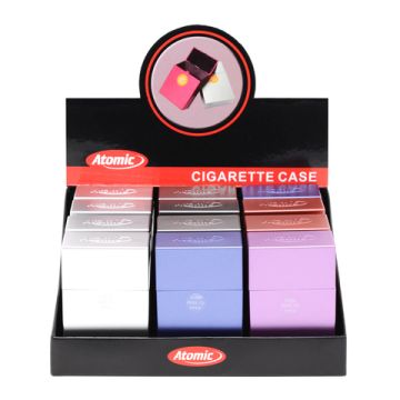 Zigaretten Sprungdeckelbox Metallic für 20 Zigaretten farblich sortiert