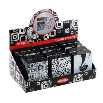 Zigaretten Sprungdeckelbox Black & White für 25 Zigaretten verschiedene Motive