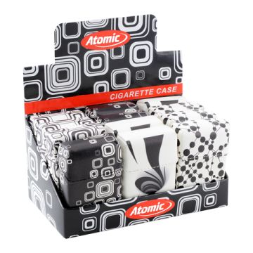 Zigarettenbox Soft PU Black&White verschiedene Designs