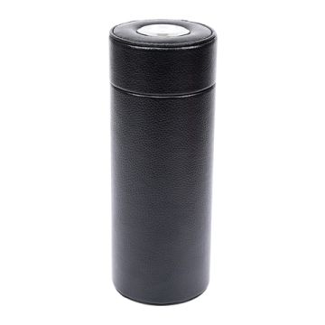 Leder Reise-Humidor für ca. 8 Zigarren Schwarz
