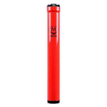 Zigarren-Hülle für 1 Stück mit Hygrometer Rot