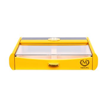 Humidor Model X Gelb Carbon