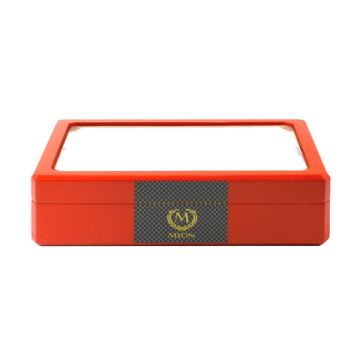 Humidor Basic mit Acryl-Deckel für ca. 15-25 Zigarren Rot