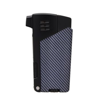 Pfeifenfeuerzeug Carbon Design Schwarz 