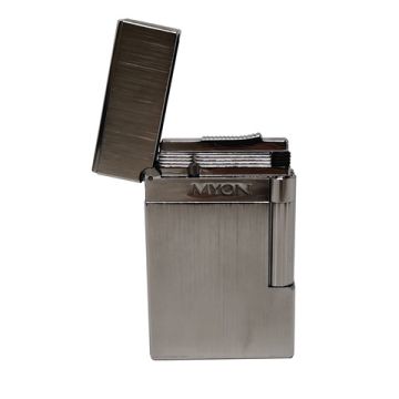 Zigarrenfeuerzeug Paris Brass Lighter No. 8 Silver Brushed