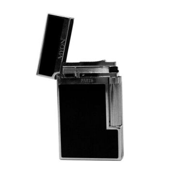 Zigarrenfeuerzeug Paris Brass Lighter No. 10 Schwarz / Chrome