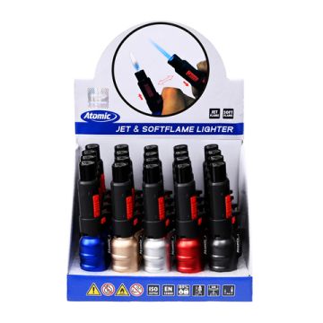 Jet Soft- und  Jetflamme 5-farbig Metallic sortiert