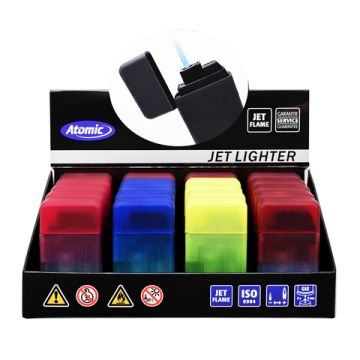 Square Jetflamme 2-tone 5-farbig rubber sortiert