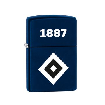 Benzinfeuerzeug Navy Blau Matt 1887 HSV