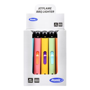 Stabfeuerzeug Round Jet 5 Pastell Rubber Farben Sortiert