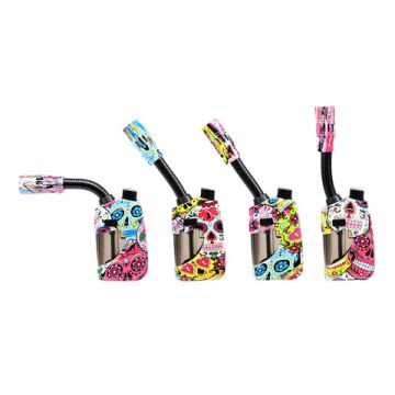 Tischfeuerzeug Flexi Torch Jet Schwarz gummiert